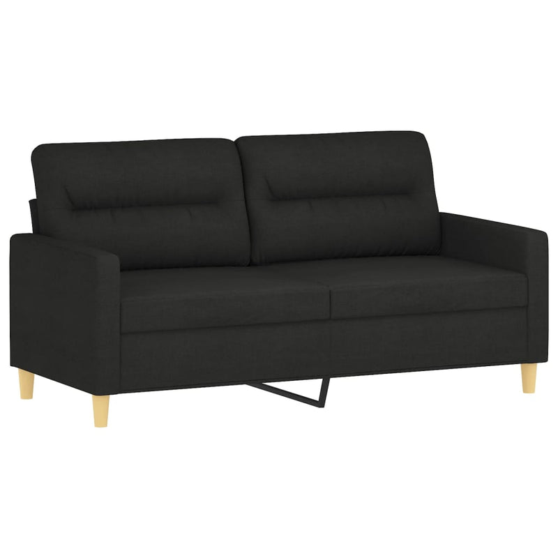 Tweezitsbank 140 cm stof zwart MeubelReus