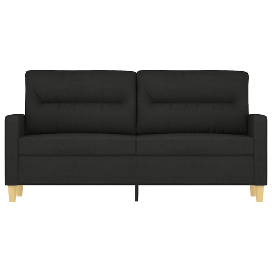 Tweezitsbank 140 cm stof zwart MeubelReus