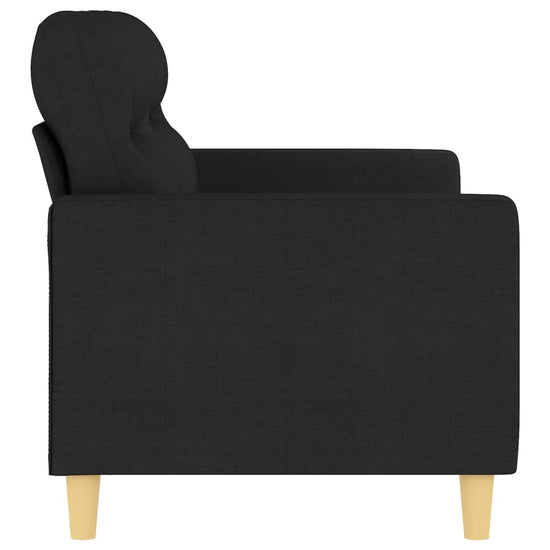 Tweezitsbank 140 cm stof zwart MeubelReus