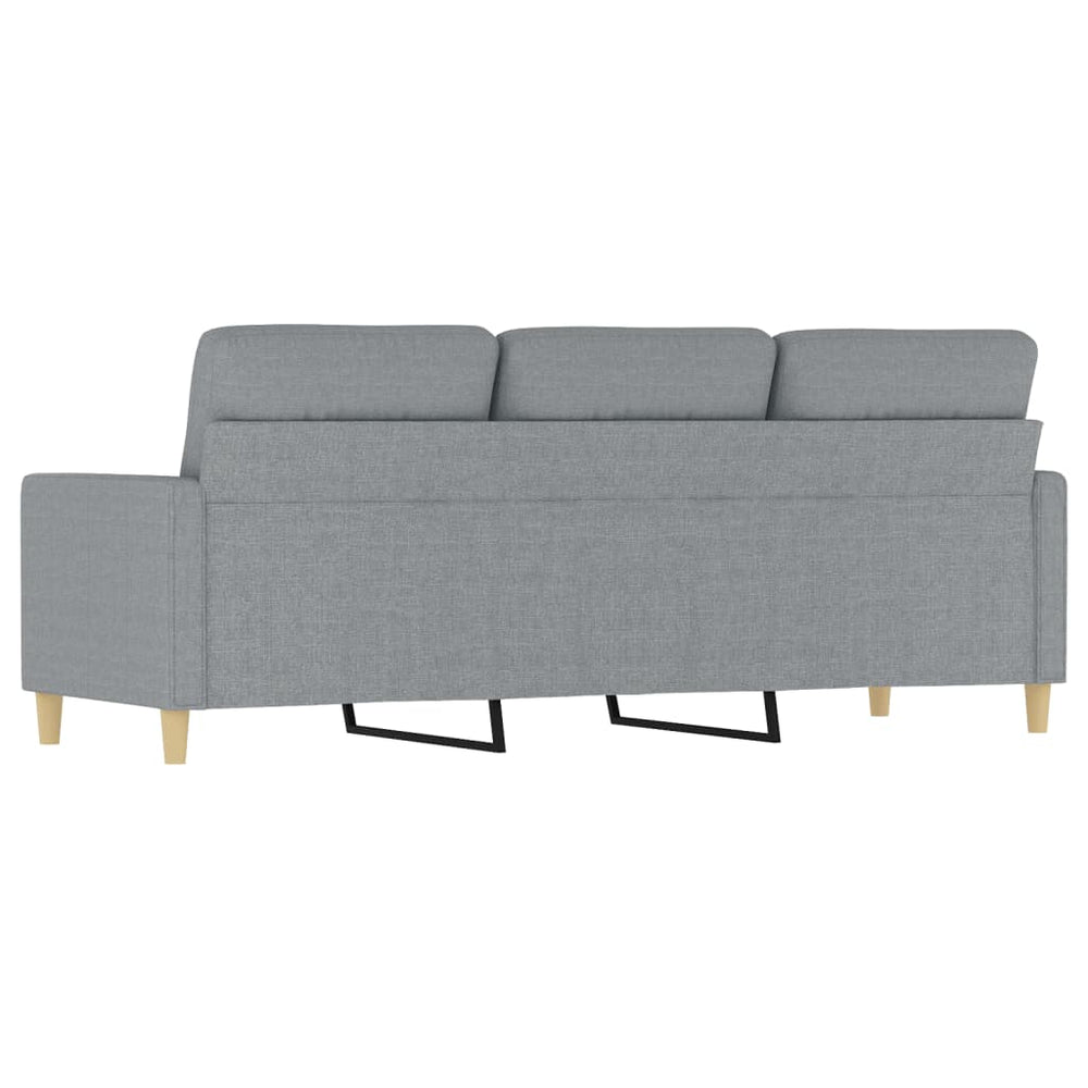 Driezitsbank 180 cm stof lichtgrijs MeubelReus