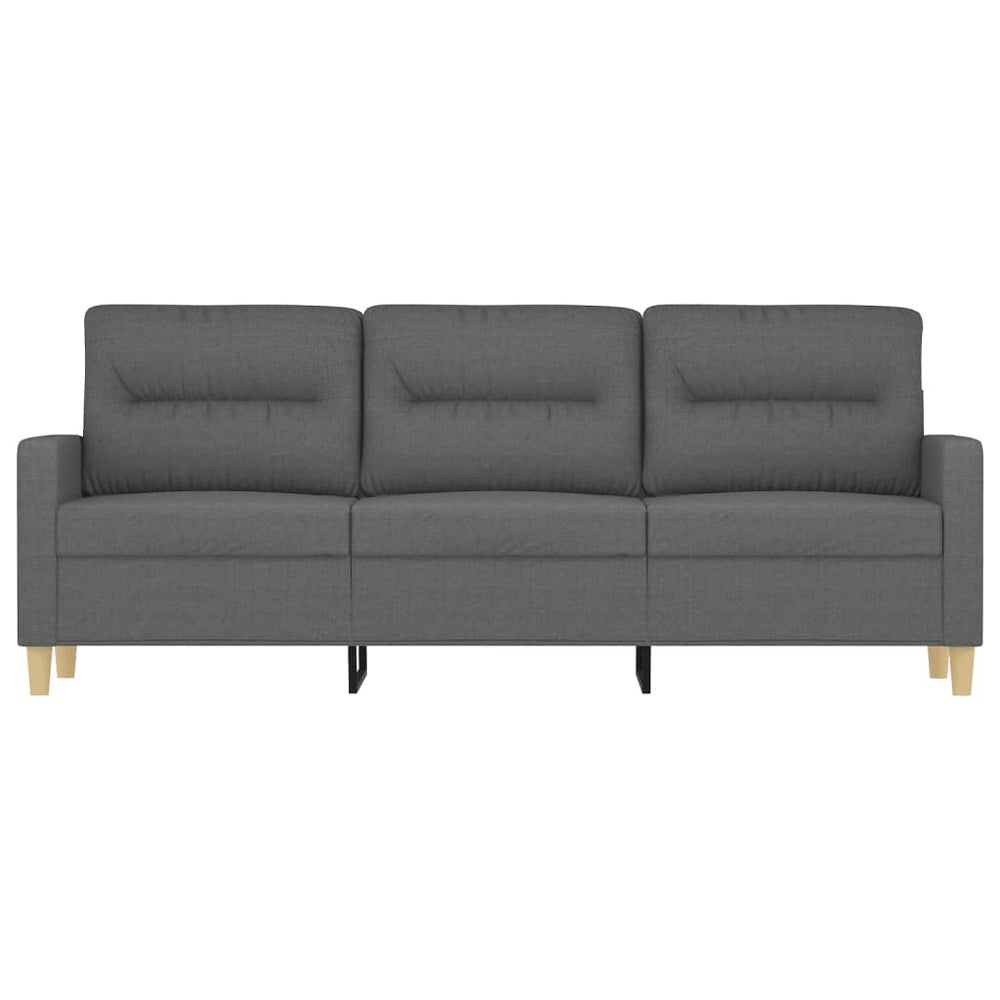Driezitsbank 180 cm stof donkergrijs MeubelReus