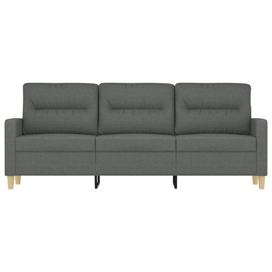 Driezitsbank 180 cm stof donkergrijs MeubelReus