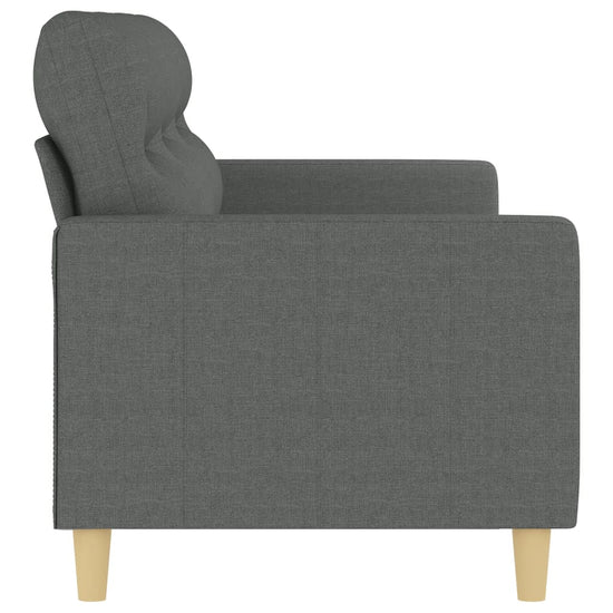 Driezitsbank 180 cm stof donkergrijs MeubelReus