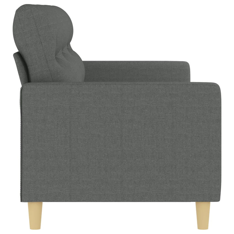 Driezitsbank 180 cm stof donkergrijs MeubelReus