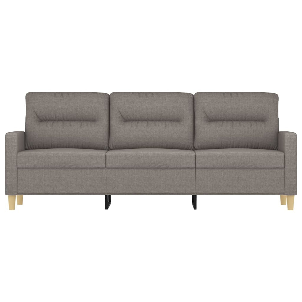 Driezitsbank 180 cm stof taupe MeubelReus