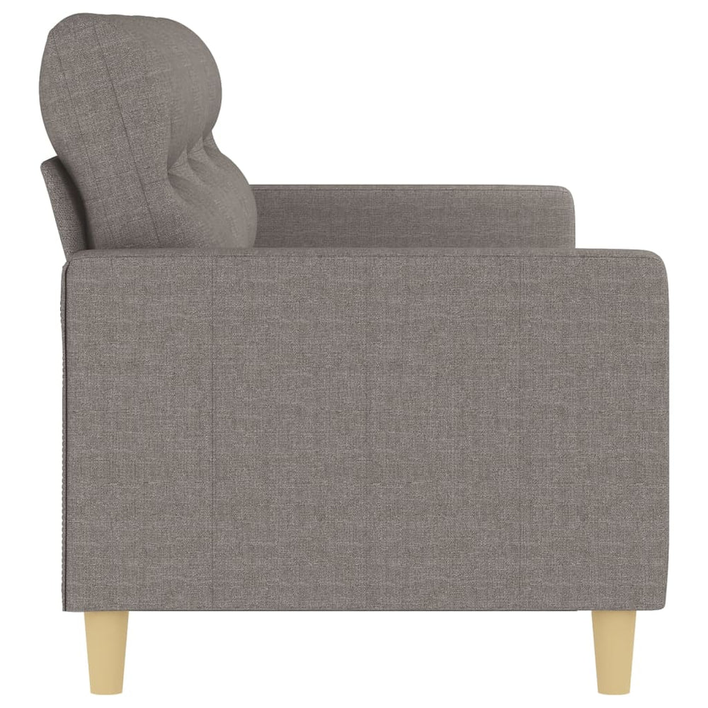 Driezitsbank 180 cm stof taupe MeubelReus