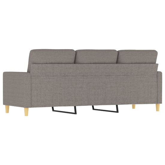 Driezitsbank 180 cm stof taupe MeubelReus