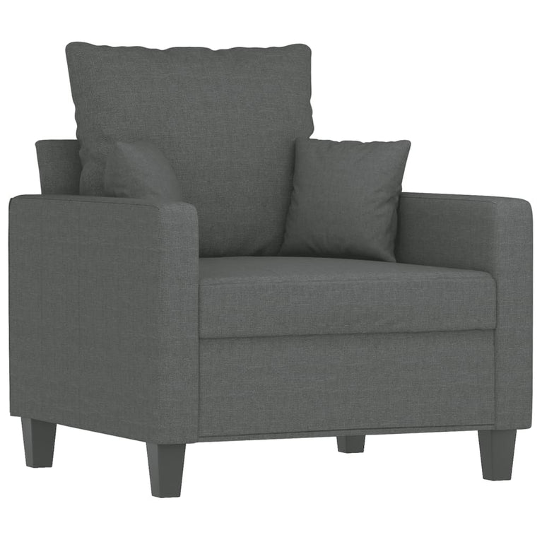 Fauteuil 60 cm stof donkergrijs MeubelReus