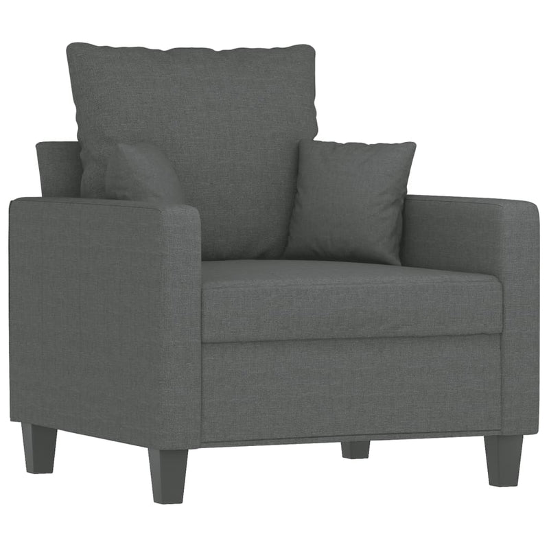 Fauteuil 60 cm stof donkergrijs MeubelReus