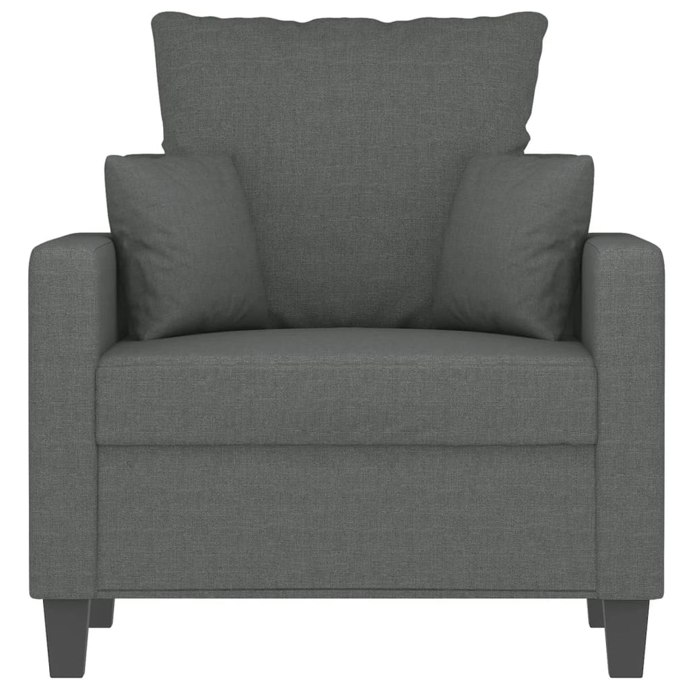 Fauteuil 60 cm stof donkergrijs MeubelReus