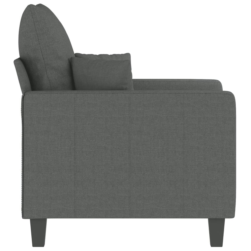 Fauteuil 60 cm stof donkergrijs MeubelReus