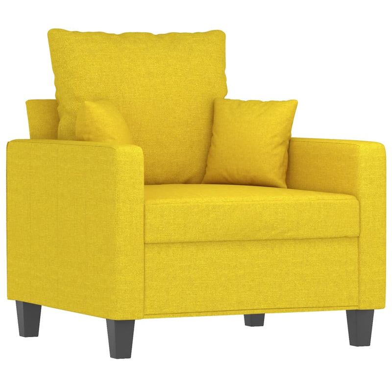 Fauteuil 60 cm stof lichtgeel MeubelReus