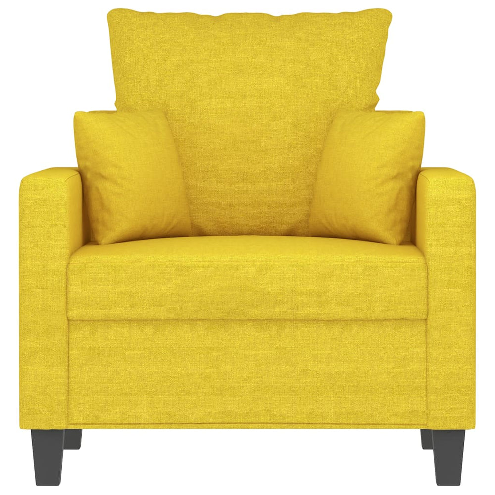 Fauteuil 60 cm stof lichtgeel MeubelReus