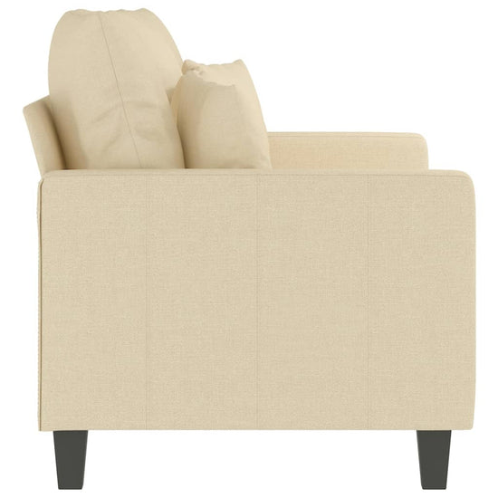 Tweezitsbank 120 cm stof crèmekleurig MeubelReus