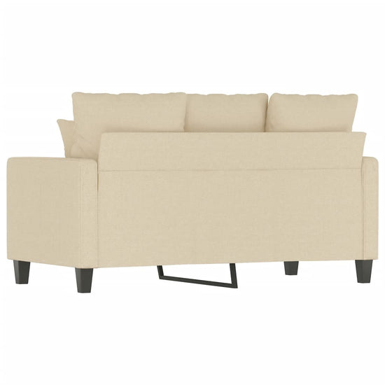 Tweezitsbank 120 cm stof crèmekleurig MeubelReus