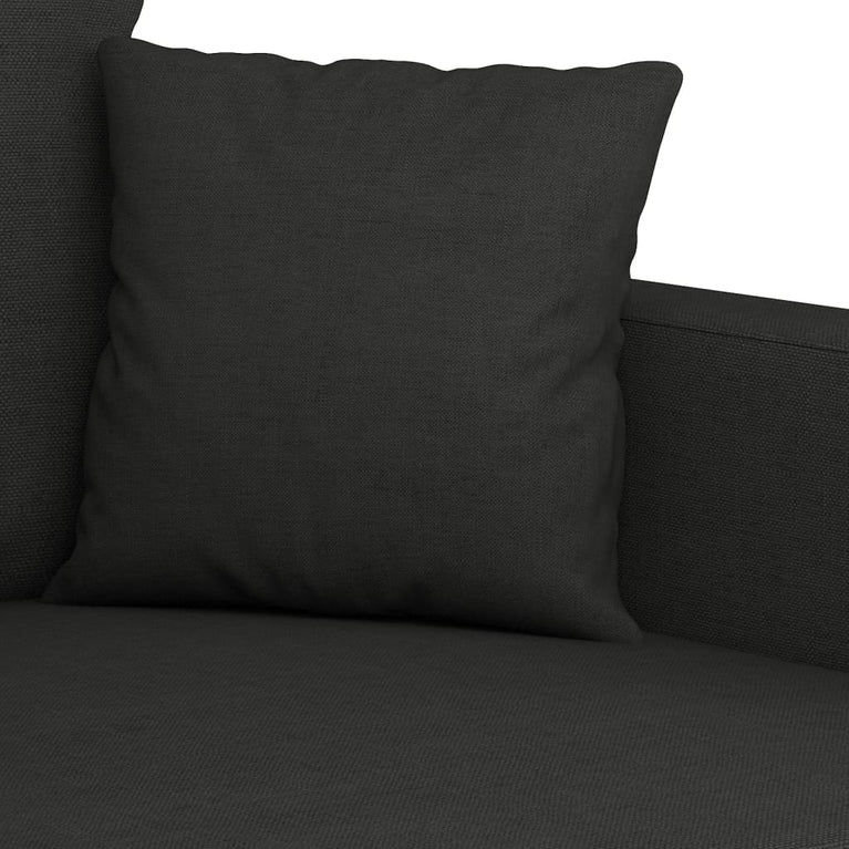 Tweezitsbank 120 cm stof zwart