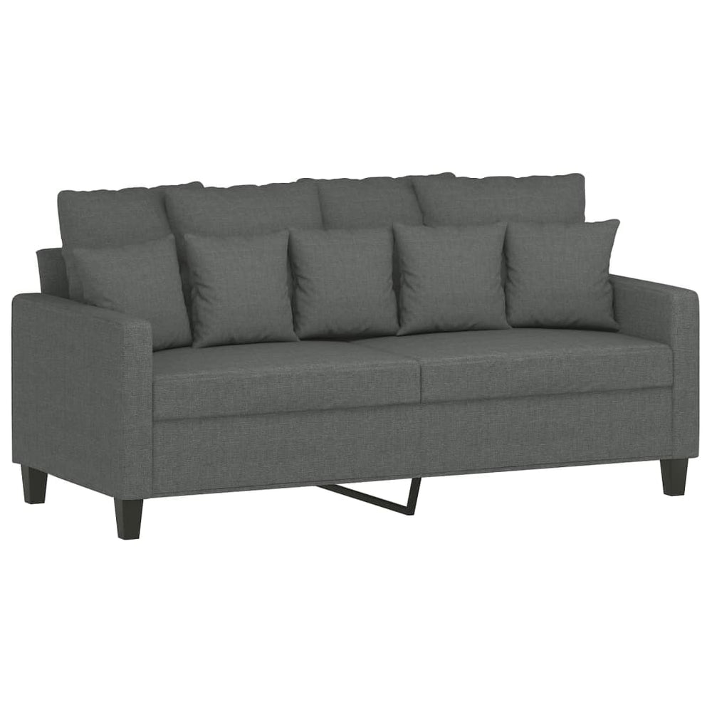 Tweezitsbank 140 cm stof donkergrijs MeubelReus