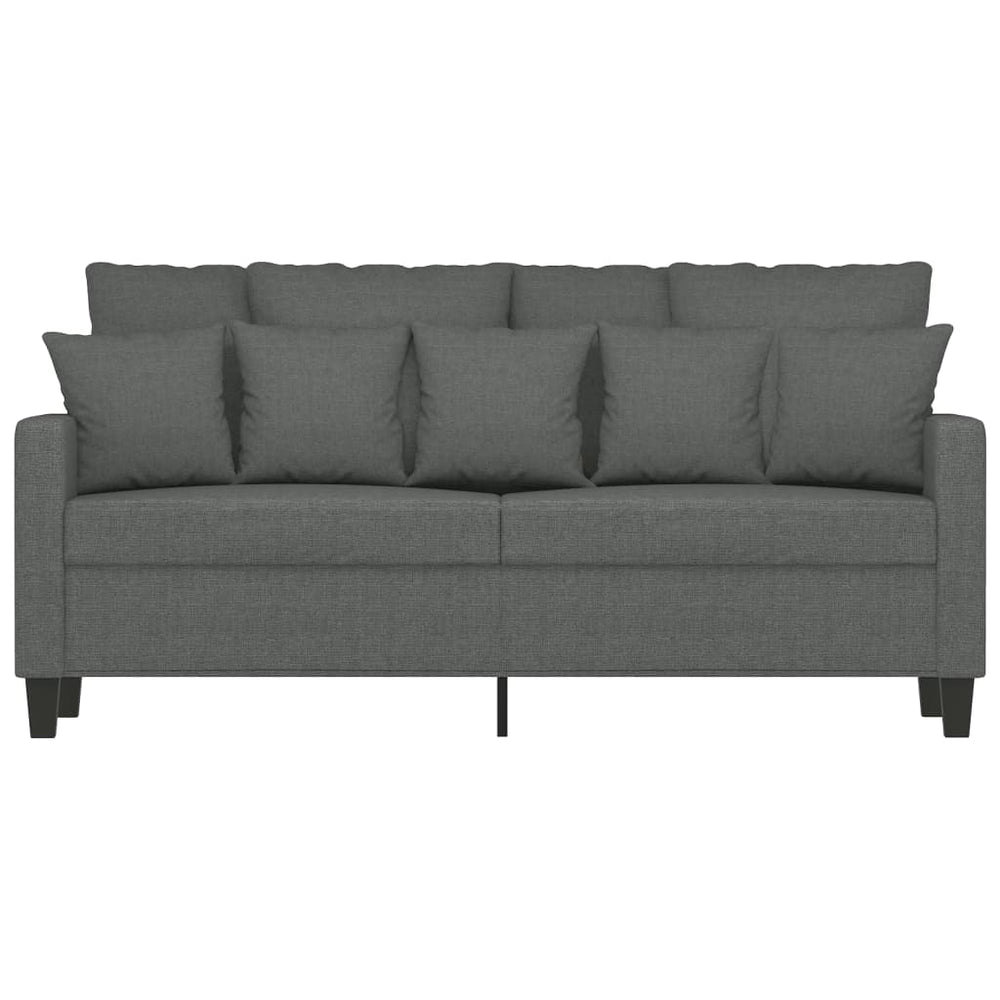 Tweezitsbank 140 cm stof donkergrijs MeubelReus