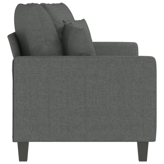 Tweezitsbank 140 cm stof donkergrijs MeubelReus