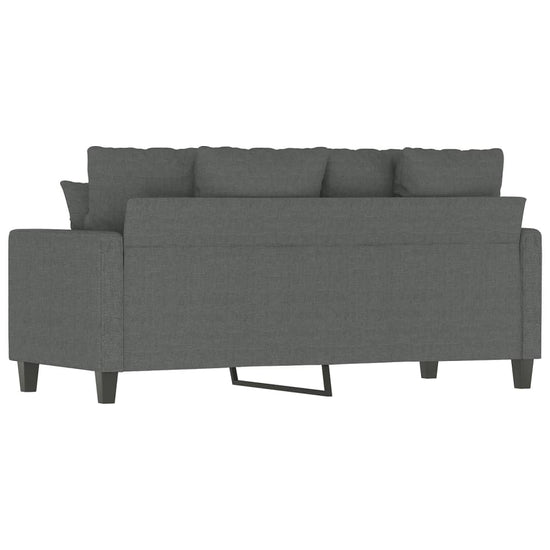 Tweezitsbank 140 cm stof donkergrijs MeubelReus