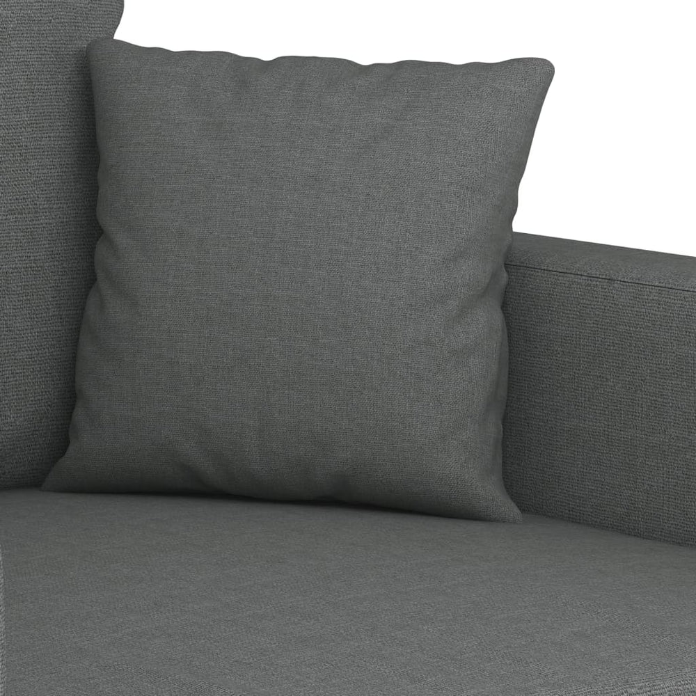 Tweezitsbank 140 cm stof donkergrijs MeubelReus