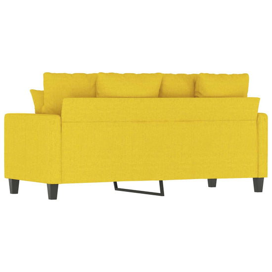 Tweezitsbank 140 cm stof lichtgeel MeubelReus