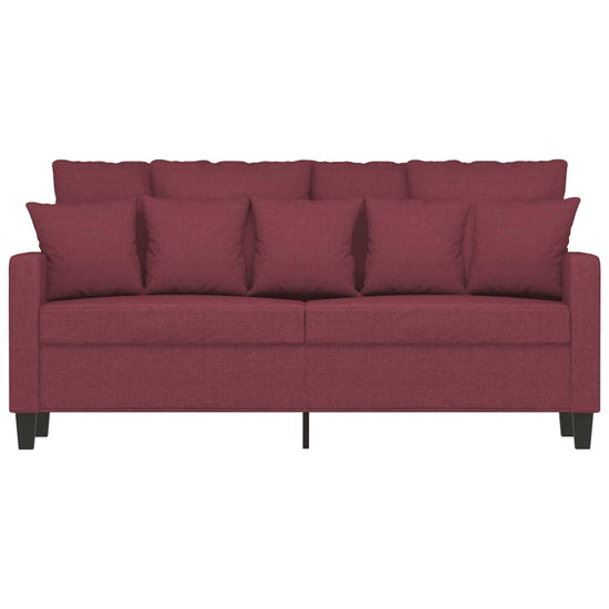 Tweezitsbank 140 cm stof wijnrood MeubelReus
