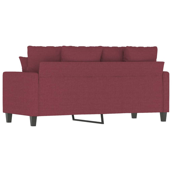 Tweezitsbank 140 cm stof wijnrood MeubelReus