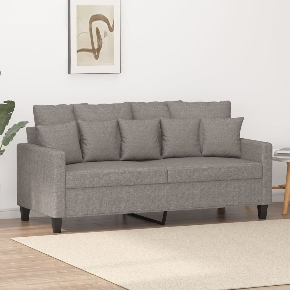 Tweezitsbank 140 cm stof taupe MeubelReus