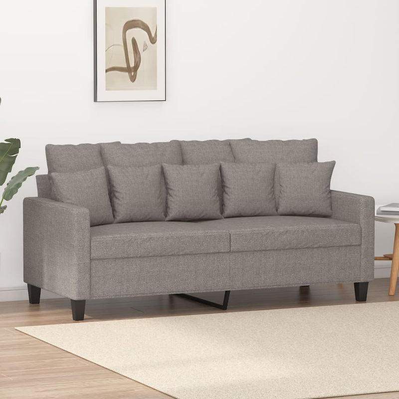 Tweezitsbank 140 cm stof taupe MeubelReus