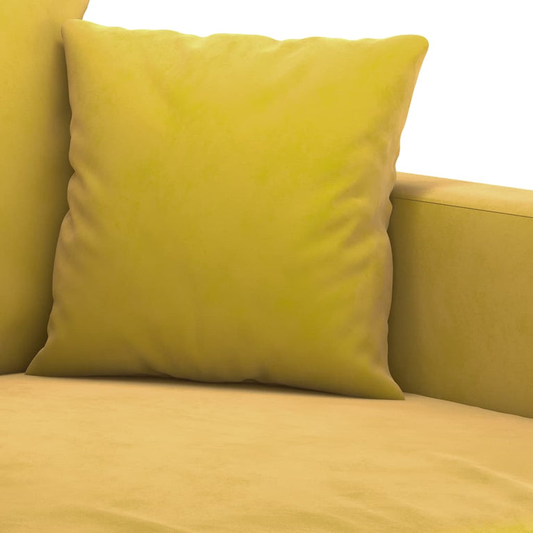 Tweezitsbank 140 cm fluweel geel