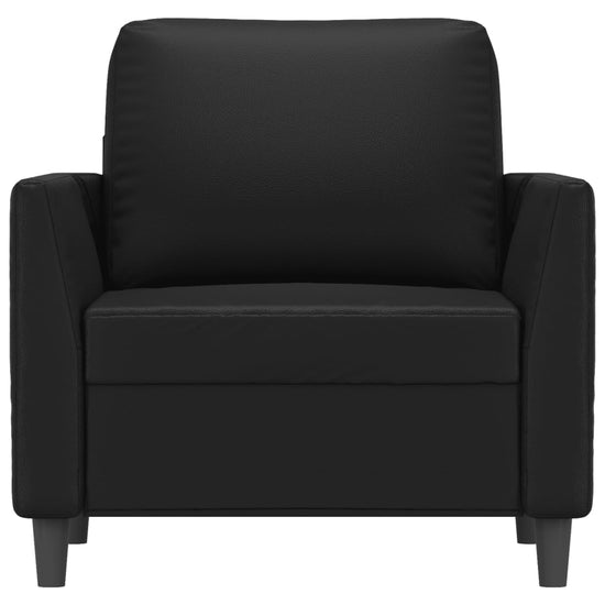 Fauteuil 60 cm kunstleer zwart MeubelReus