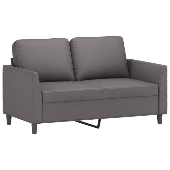 Tweezitsbank 120 cm kunstleer grijs MeubelReus