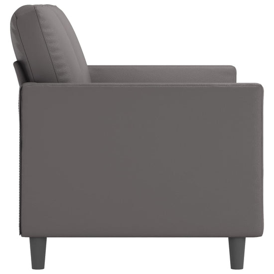 Tweezitsbank 120 cm kunstleer grijs MeubelReus