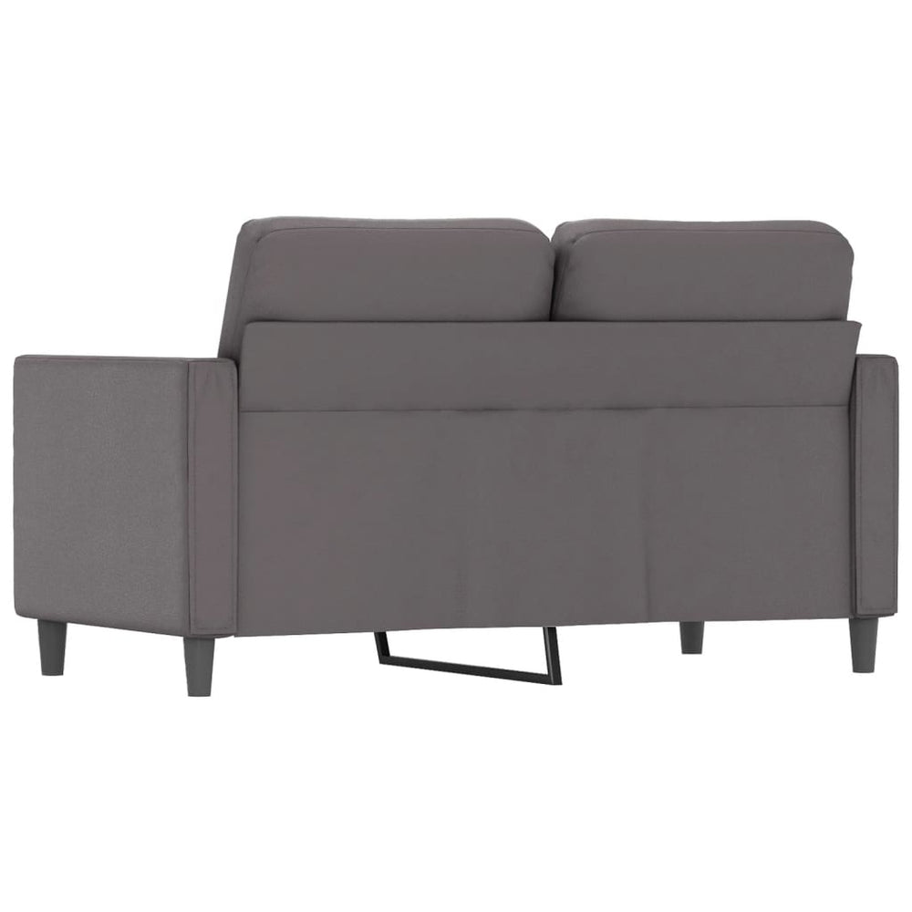 Tweezitsbank 120 cm kunstleer grijs MeubelReus