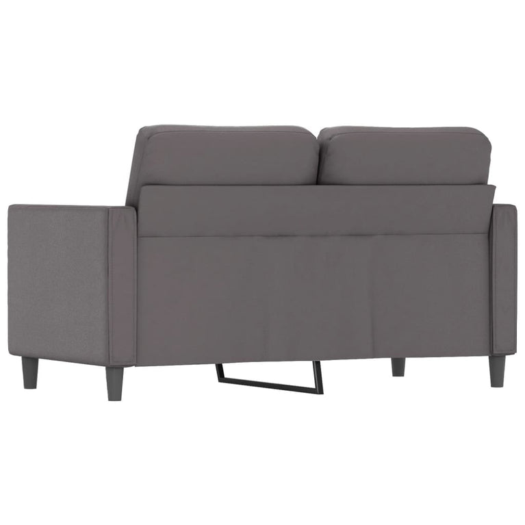 Tweezitsbank 120 cm kunstleer grijs MeubelReus
