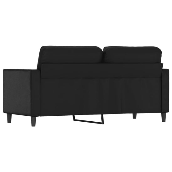 Tweezitsbank 140 cm kunstleer zwart MeubelReus