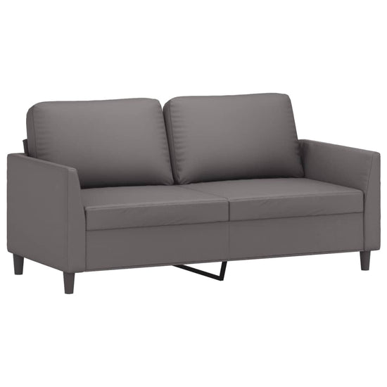 Tweezitsbank 140 cm kunstleer grijs MeubelReus