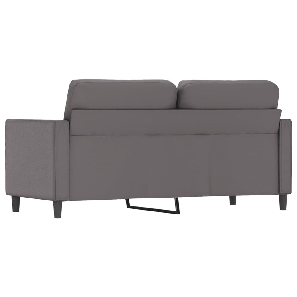 Tweezitsbank 140 cm kunstleer grijs MeubelReus