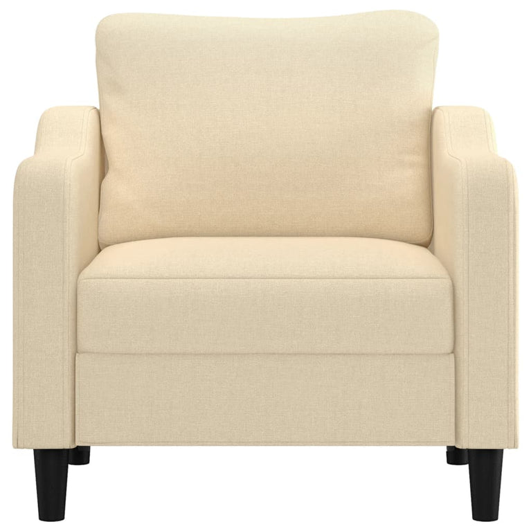 Fauteuil 60 cm stof crèmekleurig