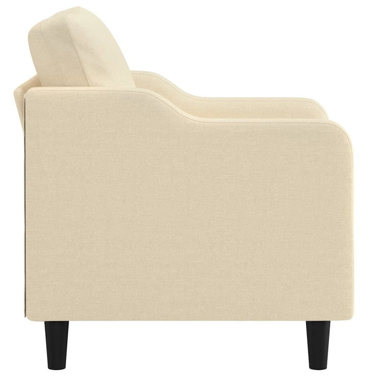 Fauteuil 60 cm stof crèmekleurig