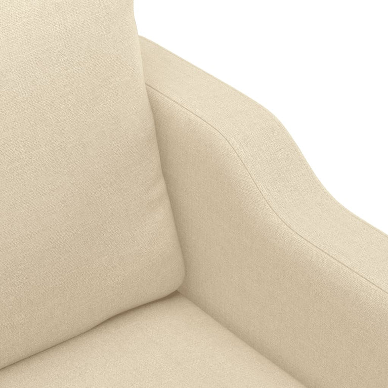 Fauteuil 60 cm stof crèmekleurig