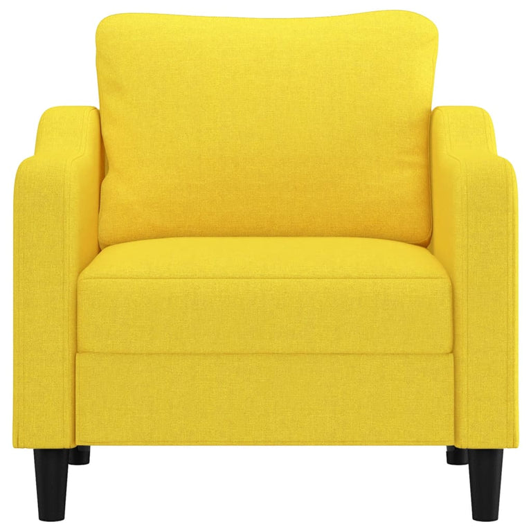 Fauteuil 60 cm stof lichtgeel