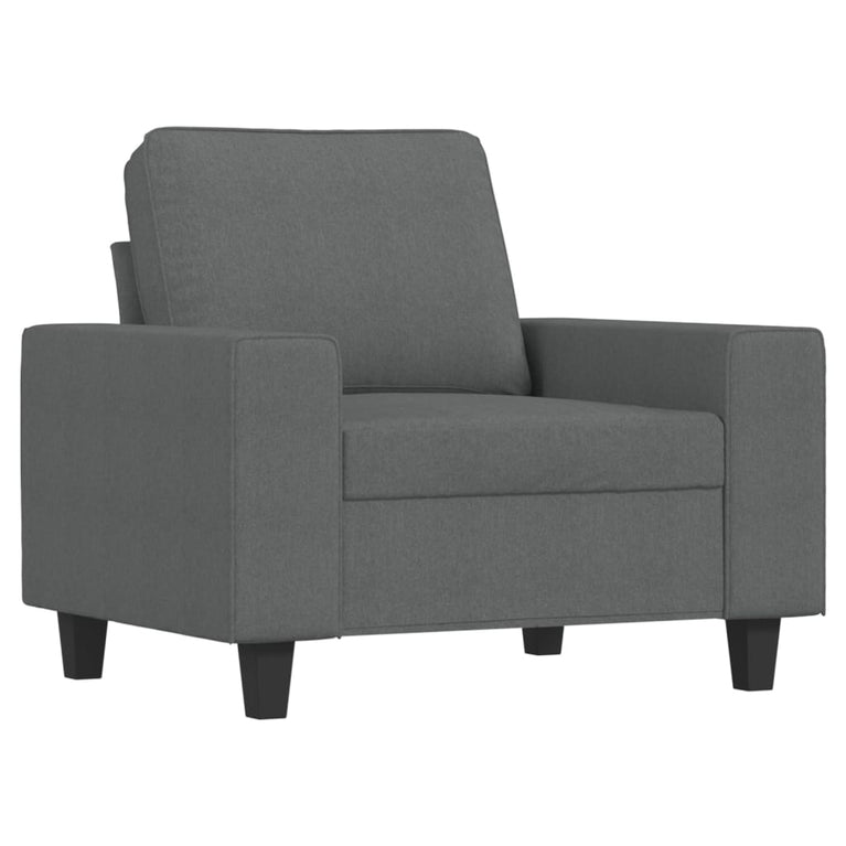 Fauteuil 60 cm stof donkergrijs