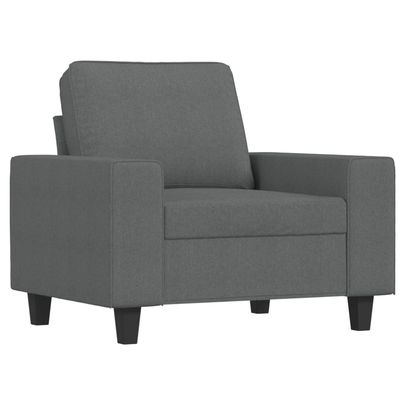 Fauteuil 60 cm stof donkergrijs