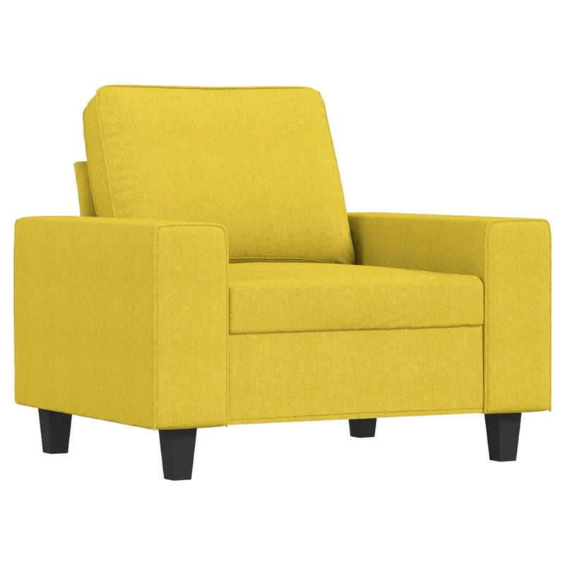 Fauteuil 60 cm stof lichtgeel