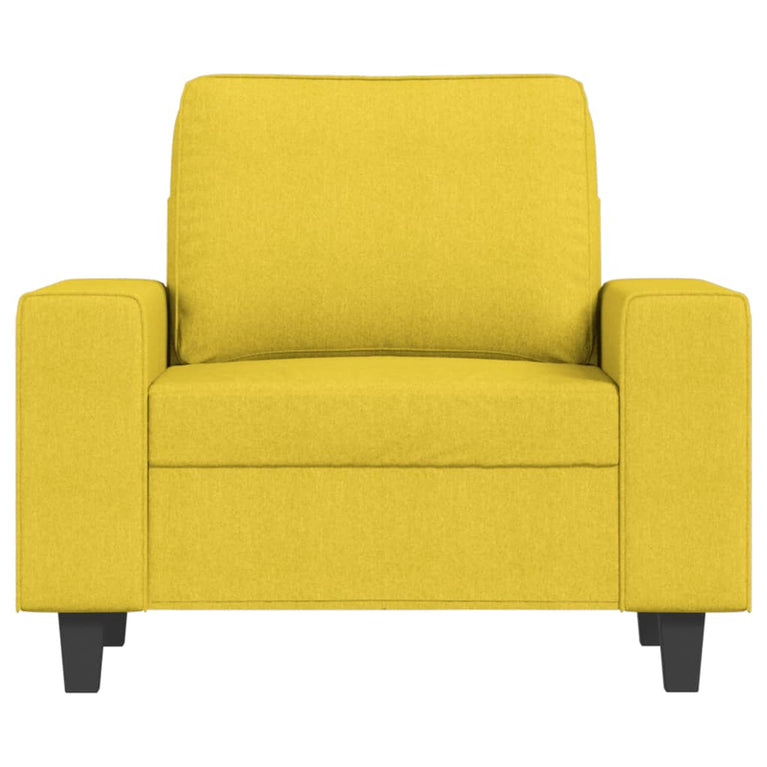 Fauteuil 60 cm stof lichtgeel
