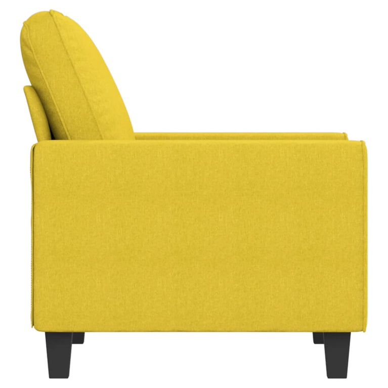 Fauteuil 60 cm stof lichtgeel