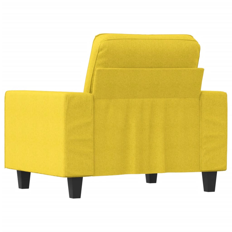Fauteuil 60 cm stof lichtgeel