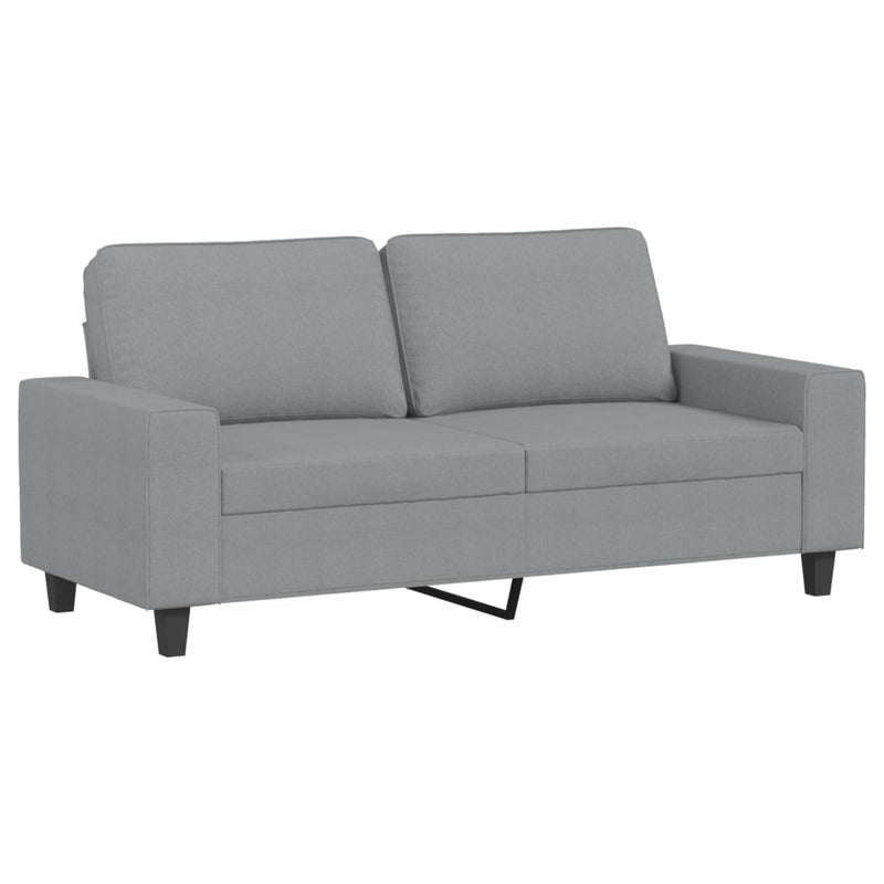 Tweezitsbank 140 cm stof lichtgrijs